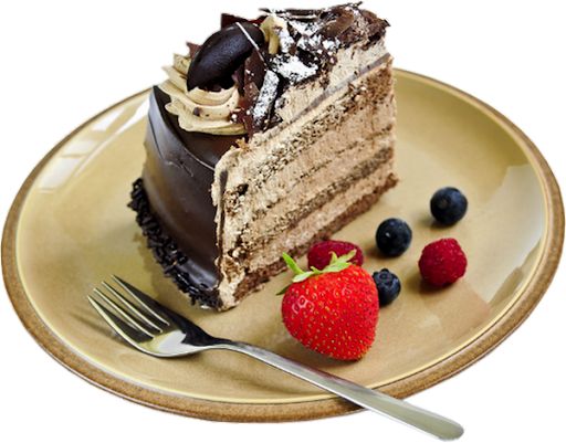 Part de Forêt-Noire avec génoise au chocolat, chantilly et griottes